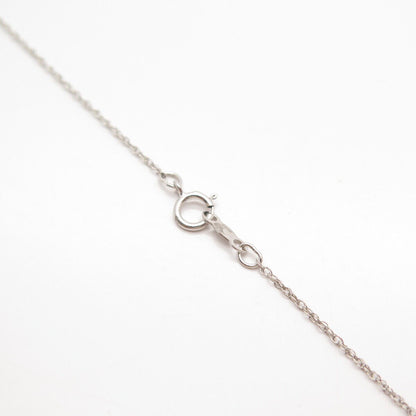 925 Sterling Silver N/C White & Black Diamond Prince-of-Wales Chain Necklace 21"