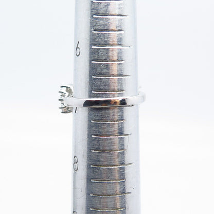 925 Sterling Silver Pave C Z Ring Size 7