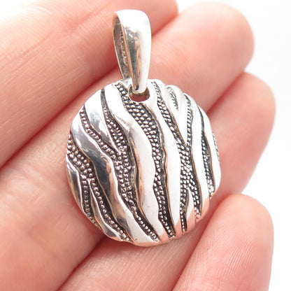 925 Sterling Silver Vintage Modernist Pendant