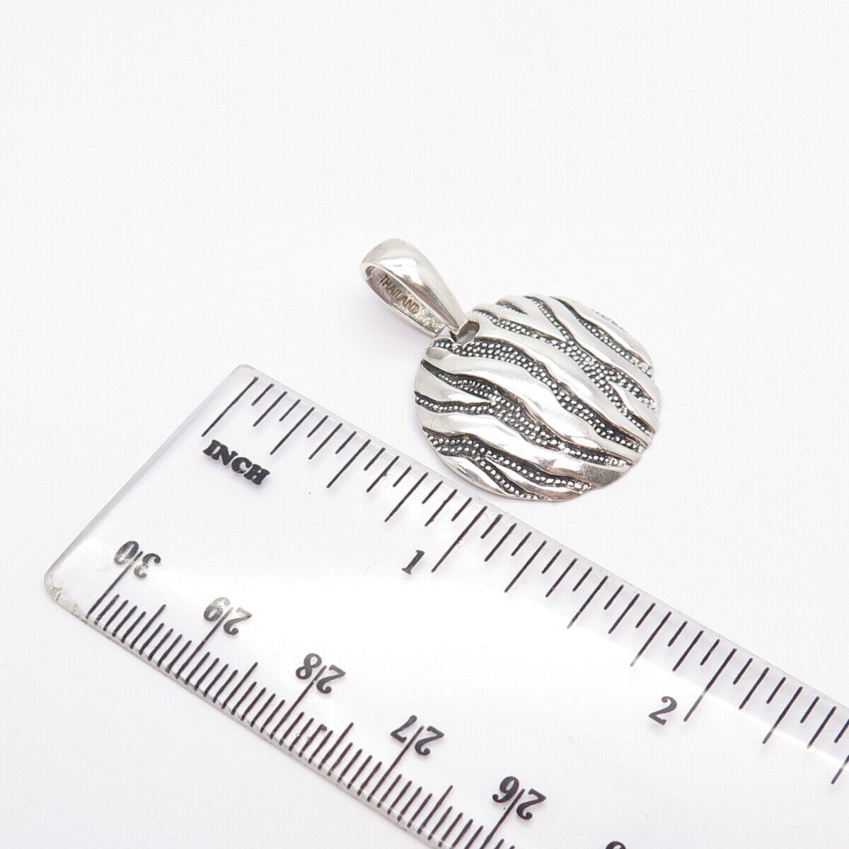 925 Sterling Silver Vintage Modernist Pendant