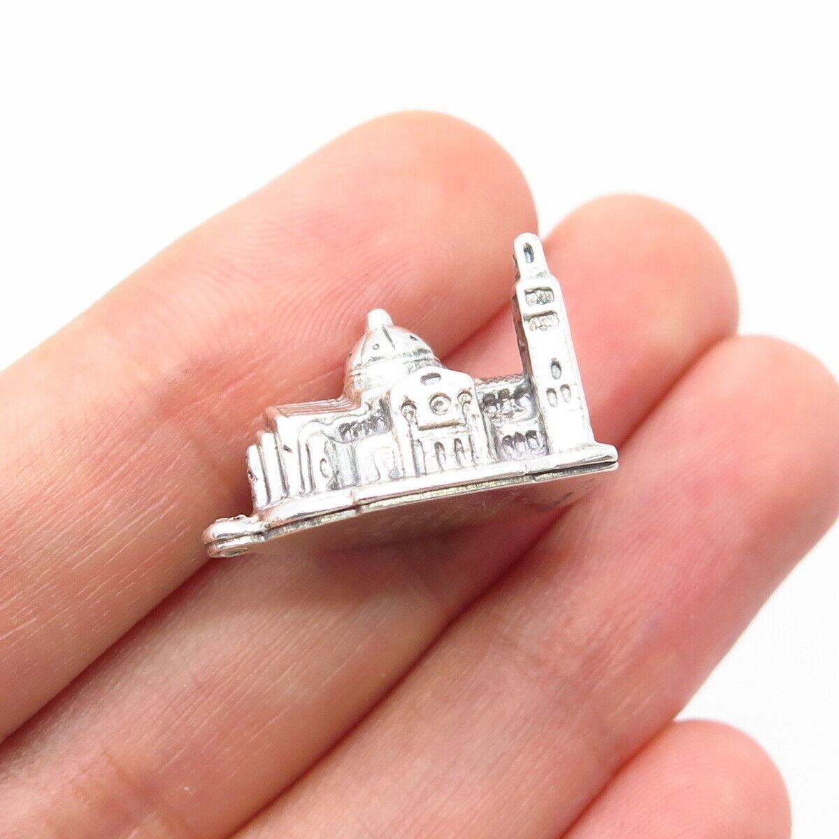 925 Sterling Silver Vintage Creed Washington DC Charm Pendant