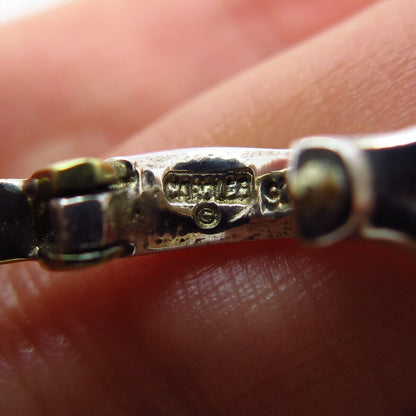 925 Sterling Silver 2-Tone Vintage Carole Leaf Pendant