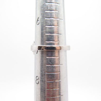 925 Sterling Silver Radiant-Cut C Z Ring Size 7