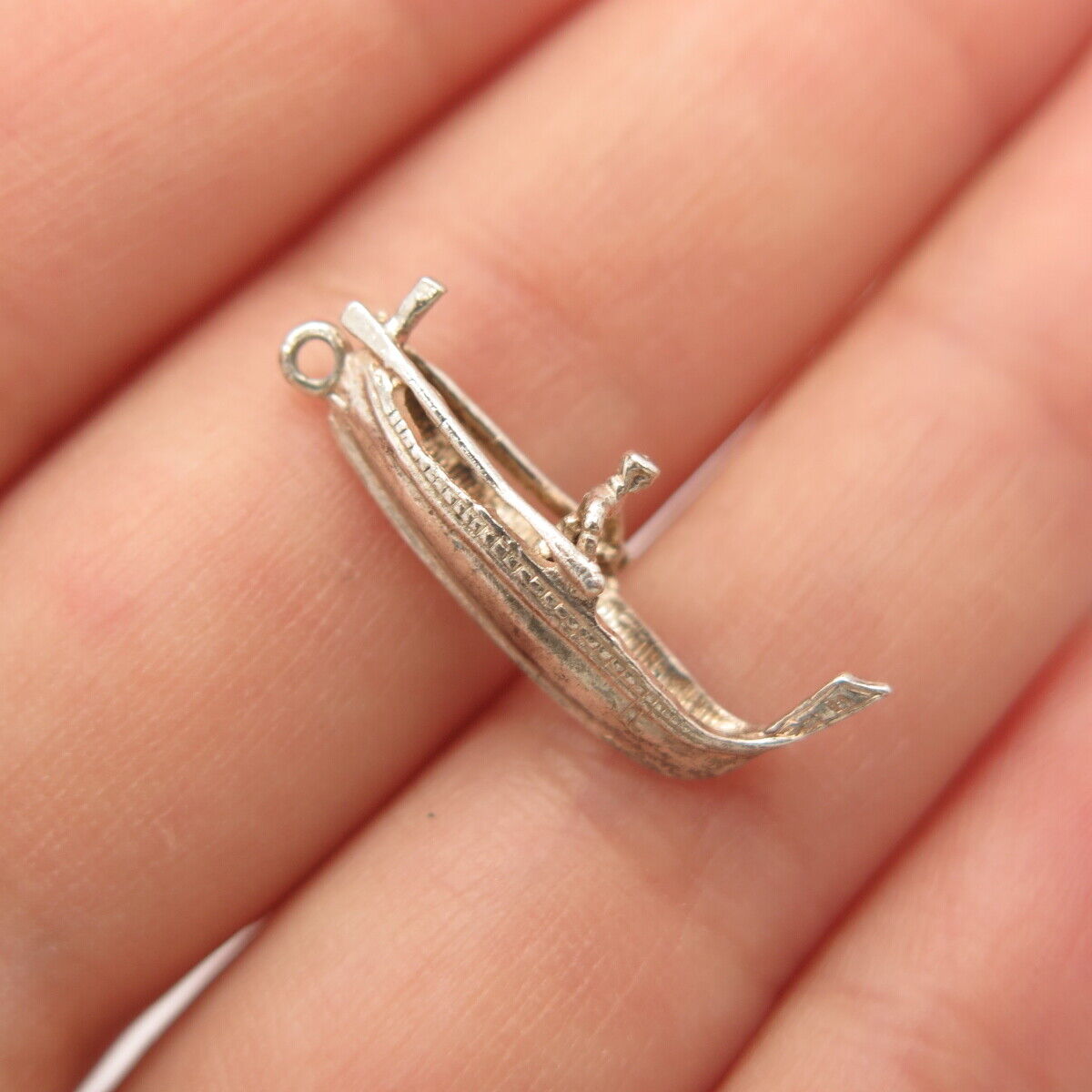 925 Sterling Silver Vintage Ship / Boat Pendant