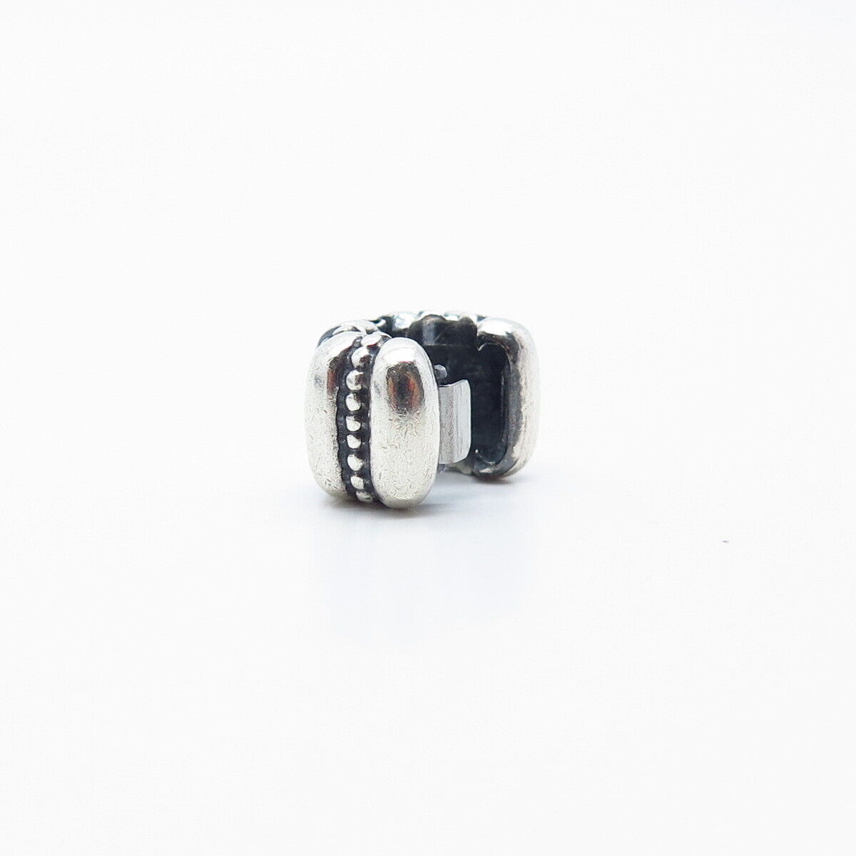 925 Sterling Silver Pandora Beaded Ribbed Bead Charm