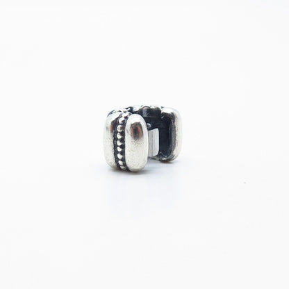 925 Sterling Silver Pandora Beaded Ribbed Bead Charm