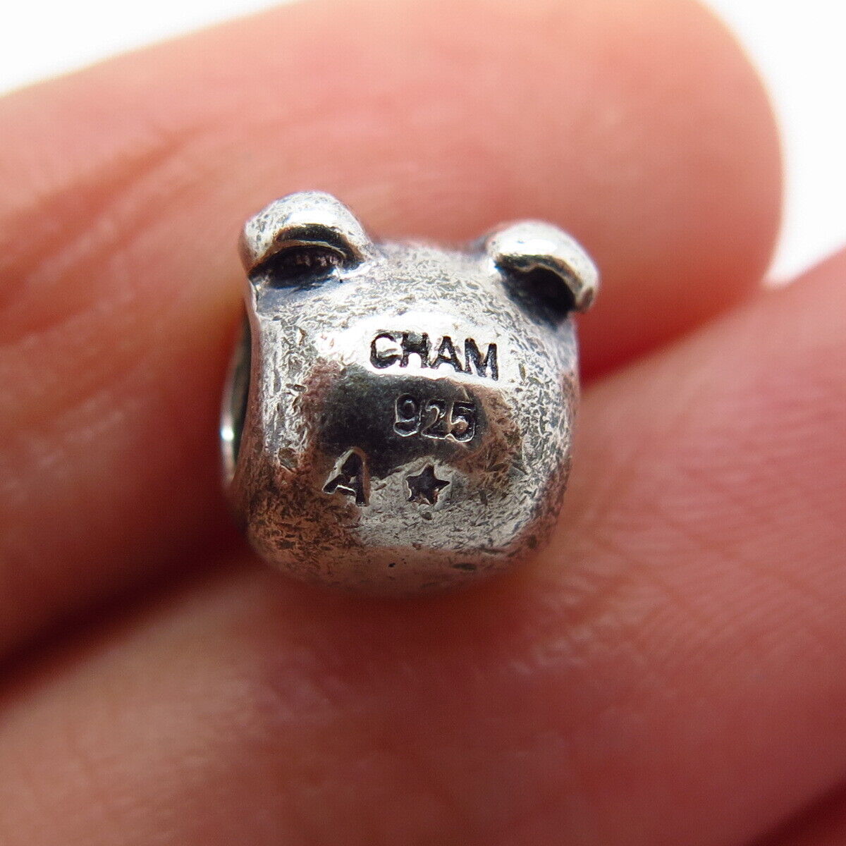 925 Sterling Silver Chamilia Bear Bead Charm