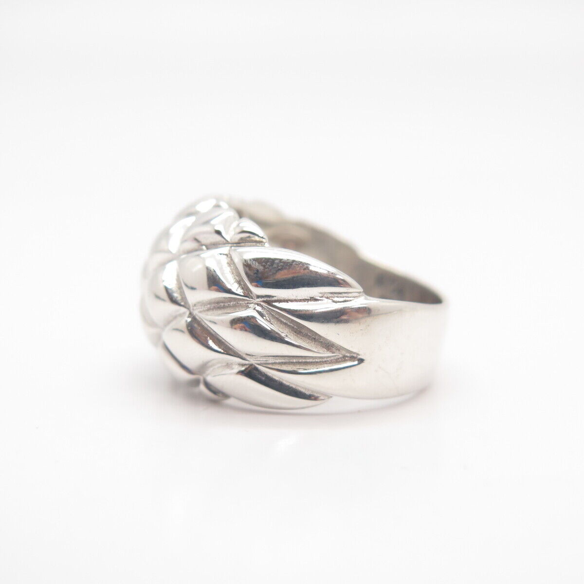 925 Sterling Silver Vintage Cage Ring Size 9.5