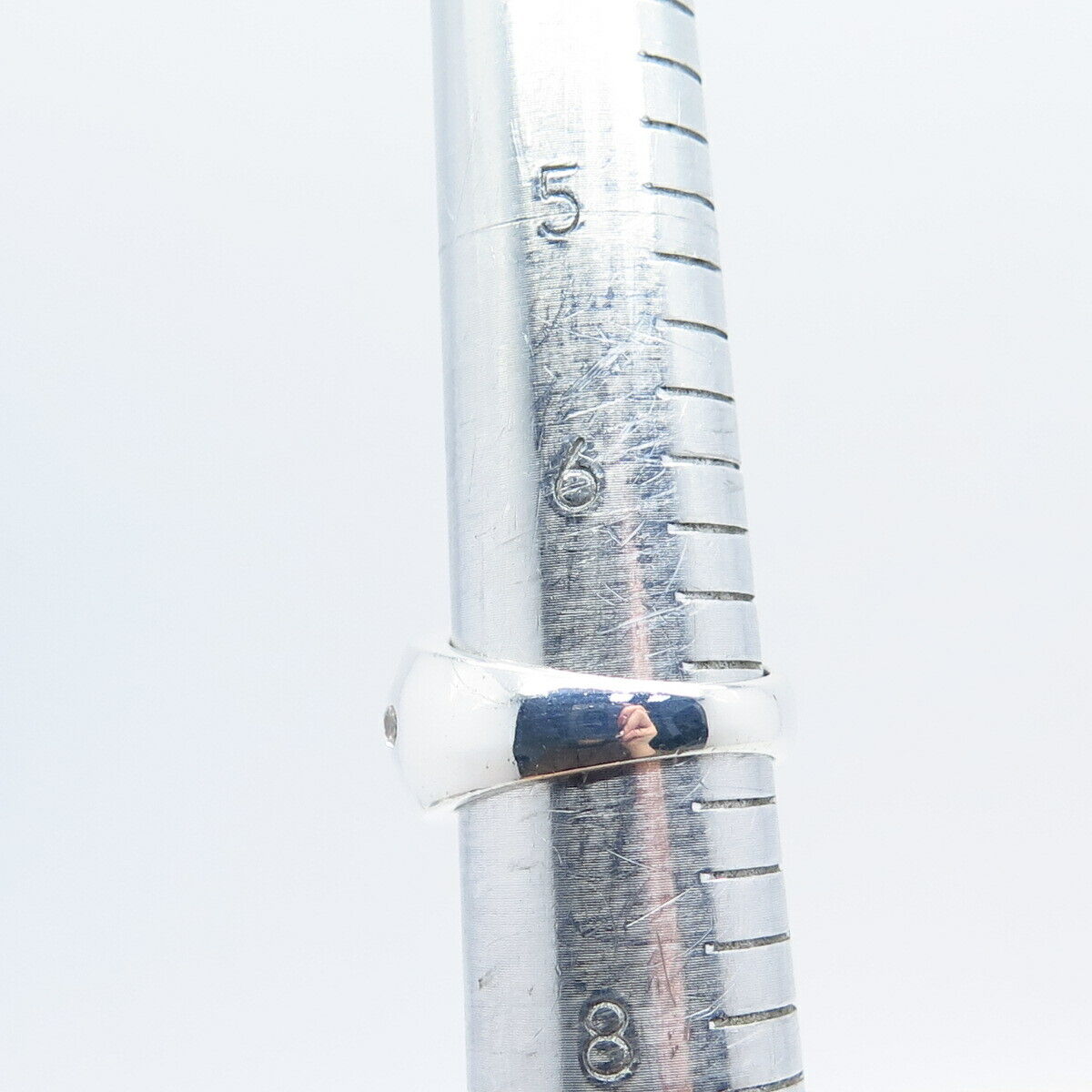 925 Sterling Silver Multi-C Z Ring Size 6.75