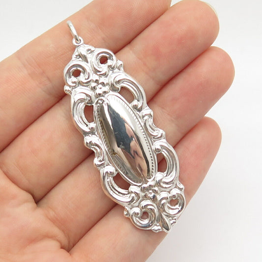 925 Sterling Silver Vintage Ornate Pendant