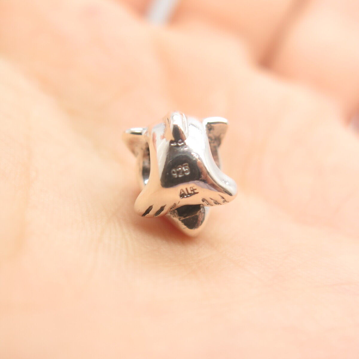 925 Sterling Silver Pandora Friendly Dolphin Bead Charm