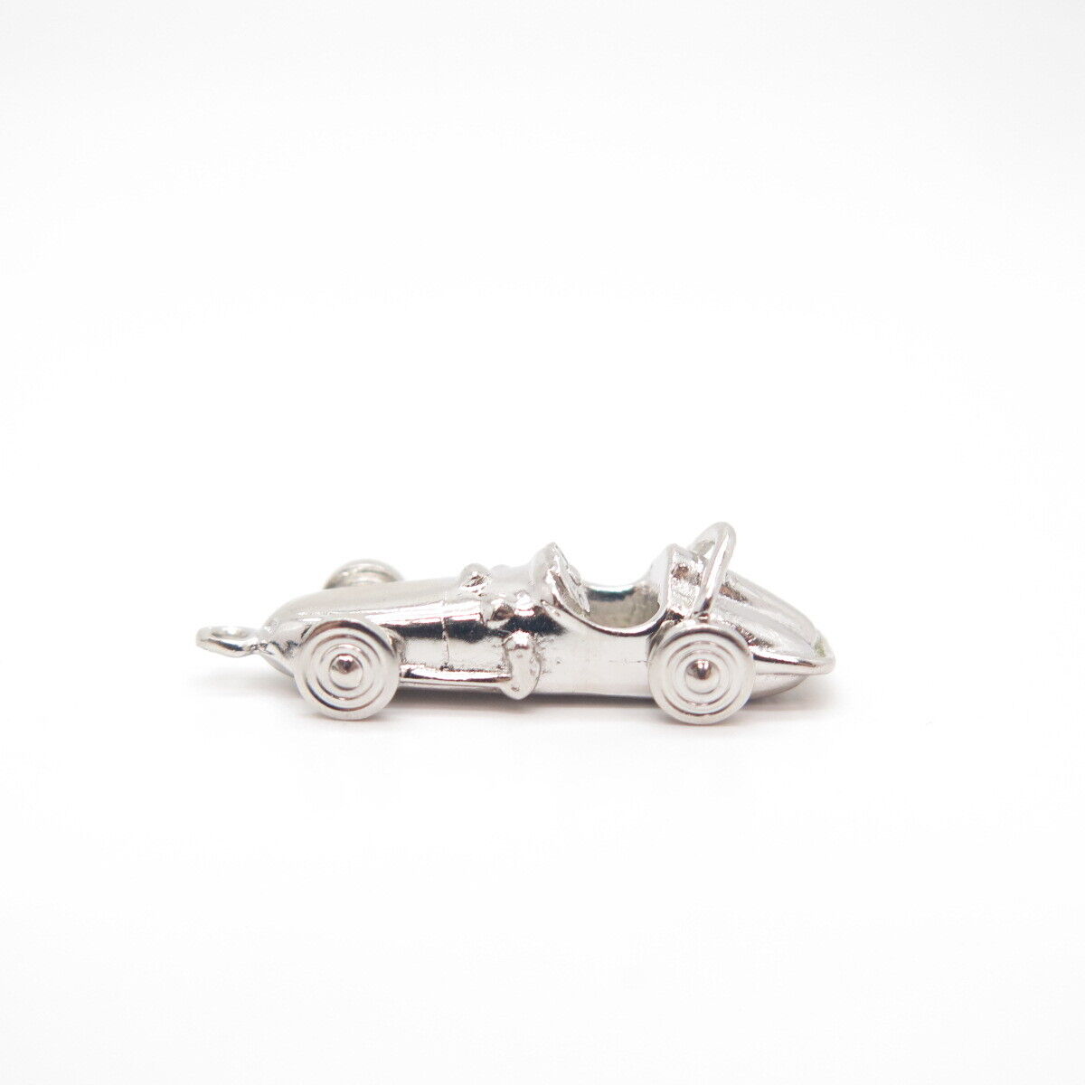 925 Sterling Silver Vintage Retro Car Movable Pendant