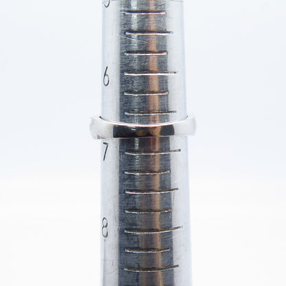 925 Sterling Silver Pave C Z Ring Size 6.75