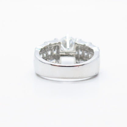 925 Sterling Silver Round-Cut C Z Ring Size 7