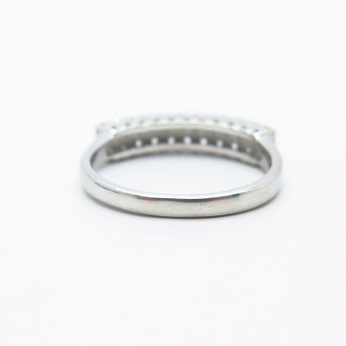 925 Sterling Silver Round-Cut C Z Ring Size 8