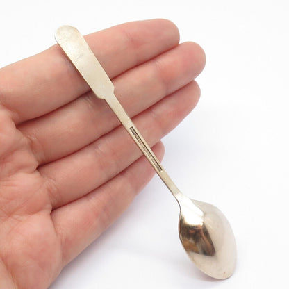 925 Sterling Silver Rose Gold Plated Vintage Egon Lauridsen Enamel Clover Spoon