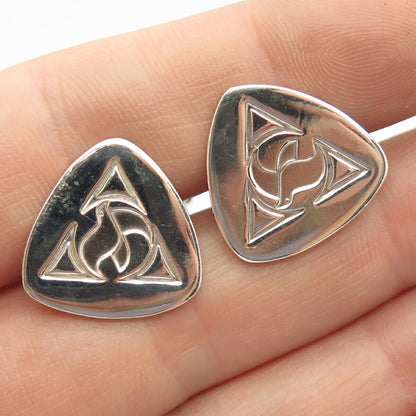 925 Sterling Silver Vintage Gorham Triangle Cufflinks