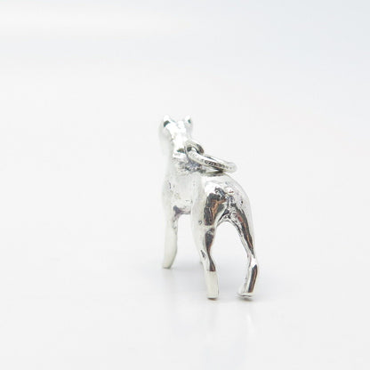 925 Sterling Silver Vintage Danecraft Dog Charm Pendant