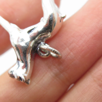 925 Sterling Silver Vintage Danecraft Dog Charm Pendant