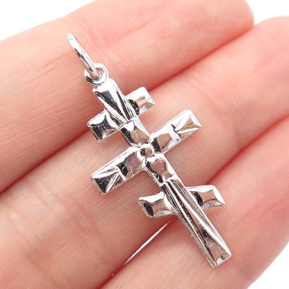 925 Sterling Silver Vintage Cross Pendant