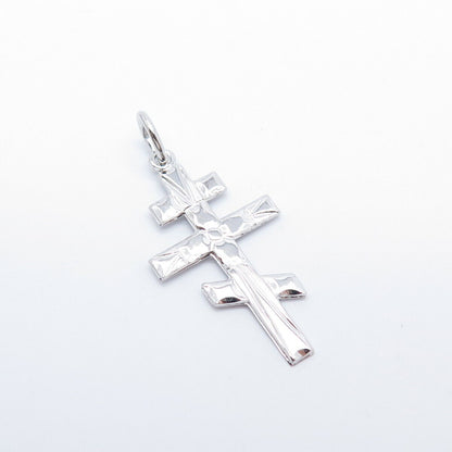 925 Sterling Silver Vintage Cross Pendant