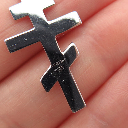 925 Sterling Silver Vintage Cross Pendant