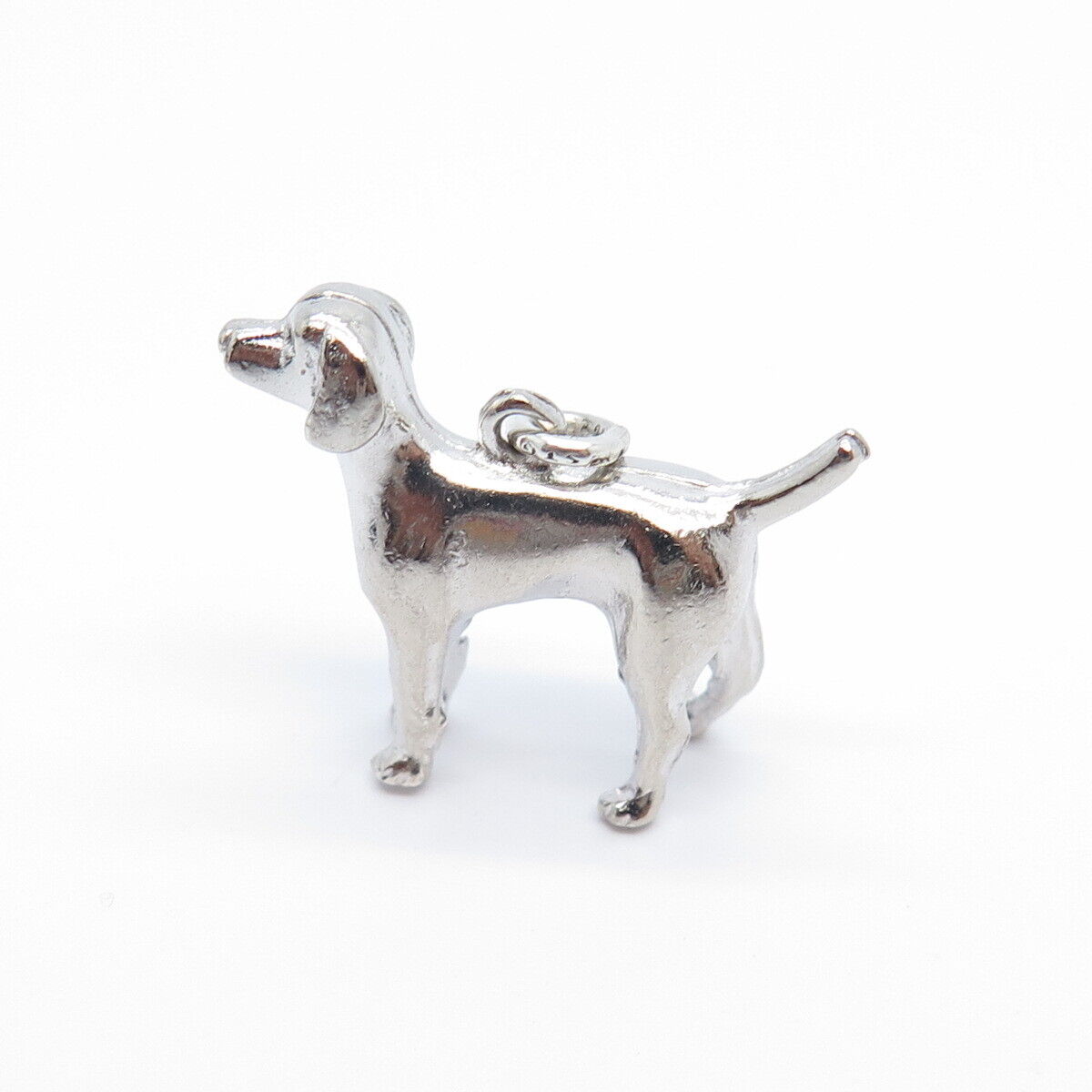 925 Sterling Silver Vintage Dog Charm Pendant