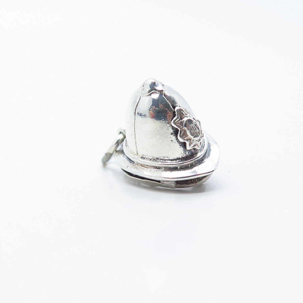 925 Sterling Silver Vintage England Nuvo Police Helmet Charm Pendant