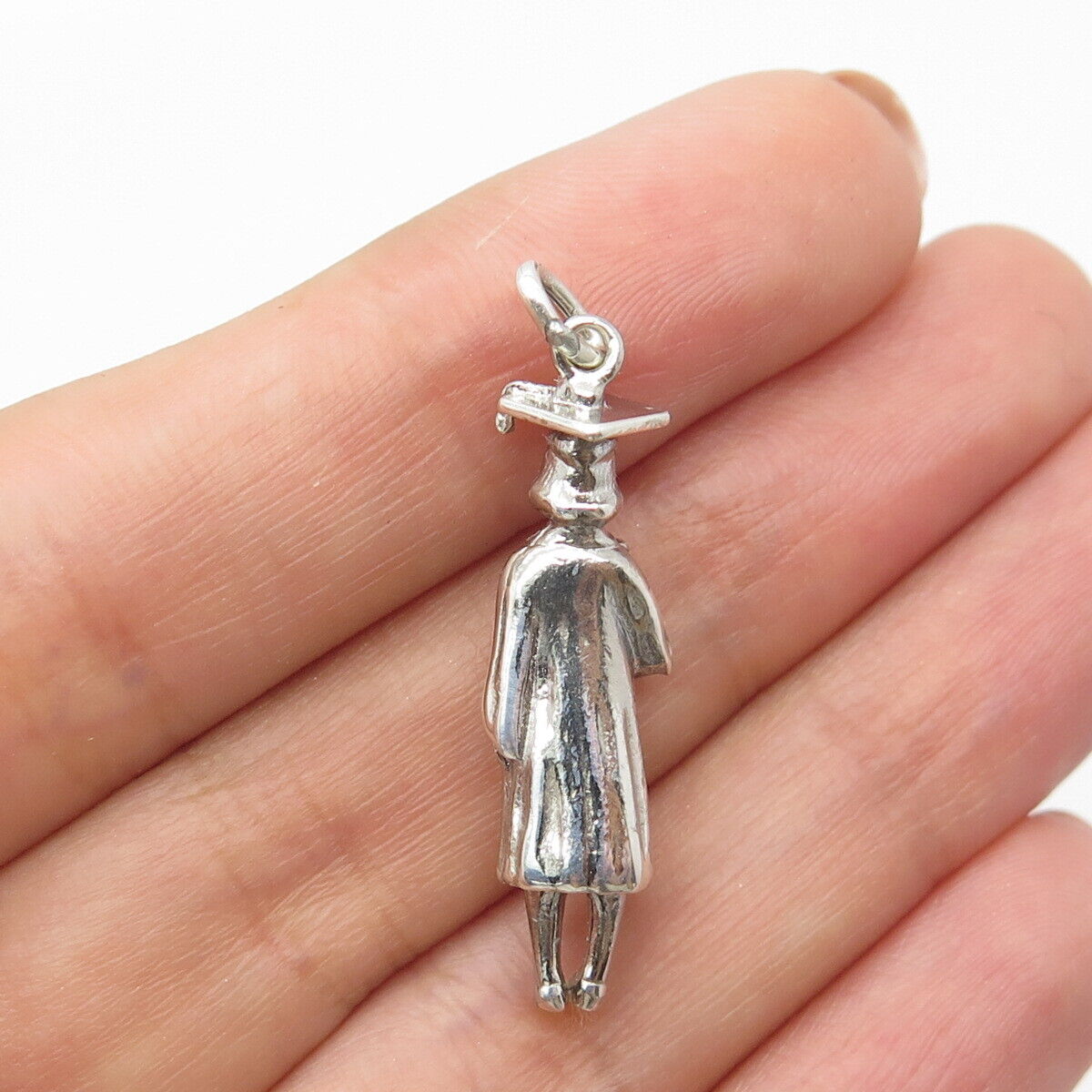 925 Sterling Silver Vintage Graduate Student Pendant