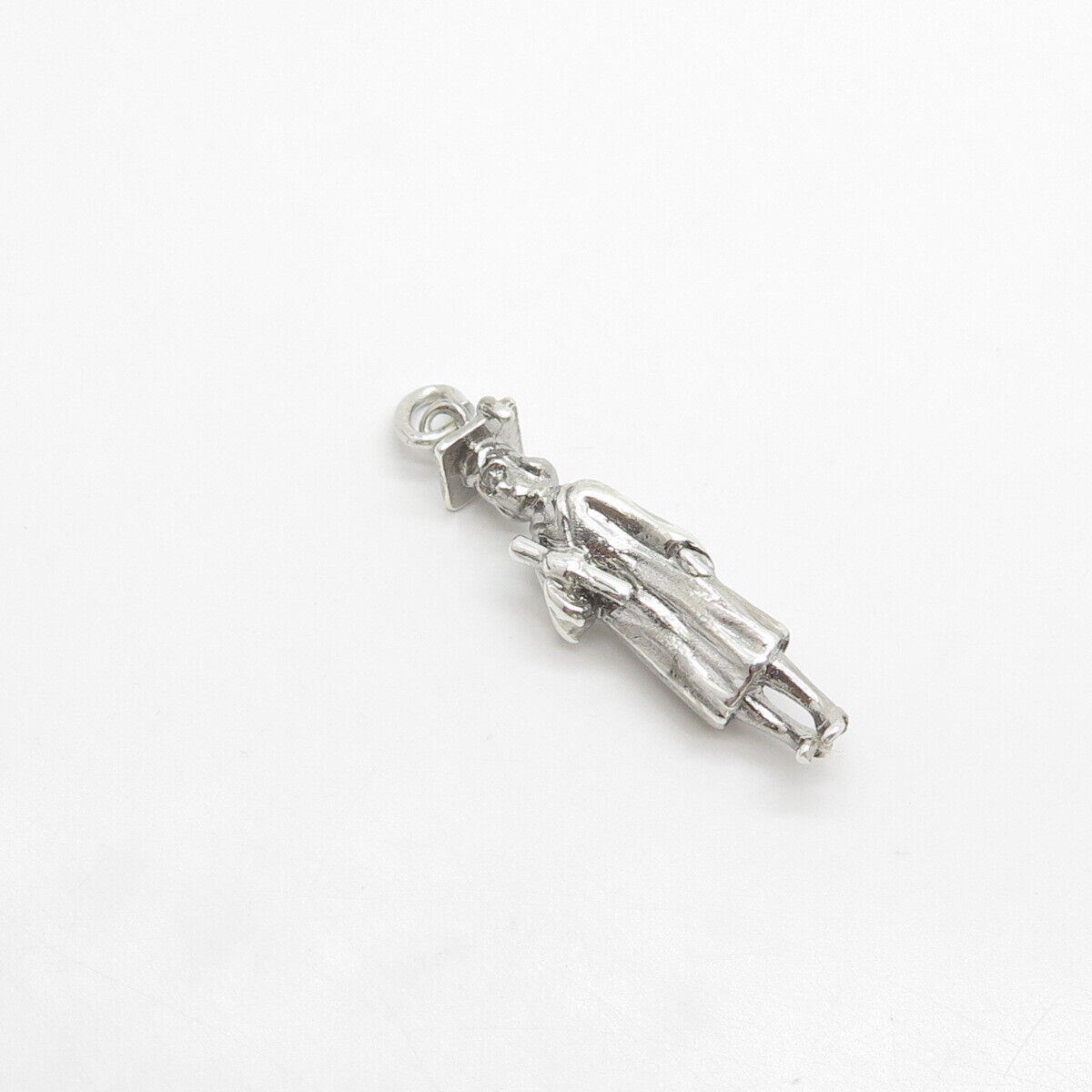 925 Sterling Silver Vintage Graduate Student Pendant