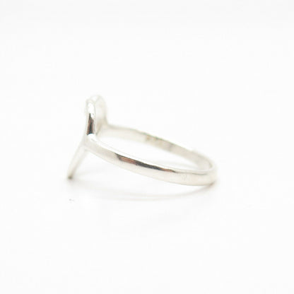 925 Sterling Silver Open Heart Ring