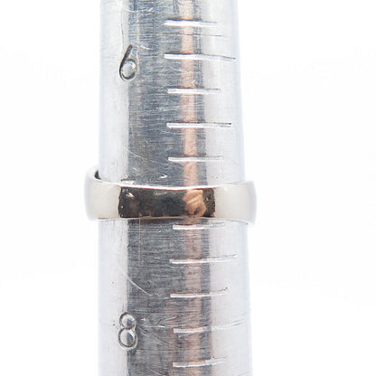 925 Sterling Silver Vintage Carnelian & Faux Star Sapphire Bypass Ring Size 7.25