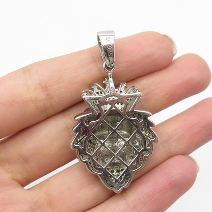 925 Sterling Silver C Z Lion / Leo Zodiac Sign Pendant