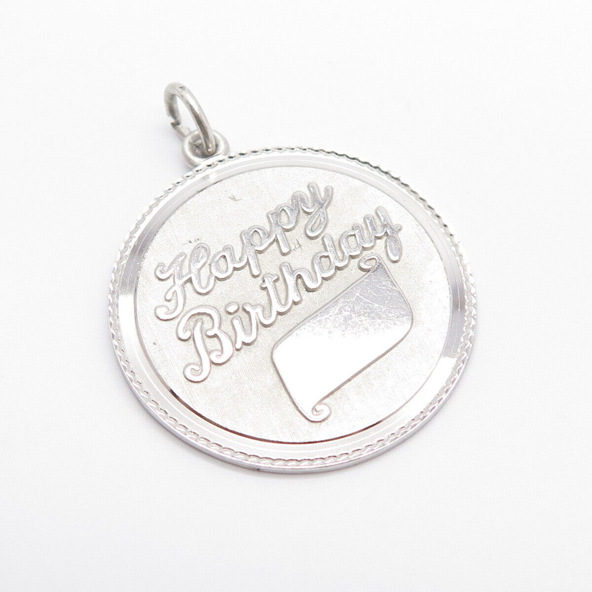 925 Sterling Silver Vintage Griffith & Sons Co "Happy Birthday" Pendant