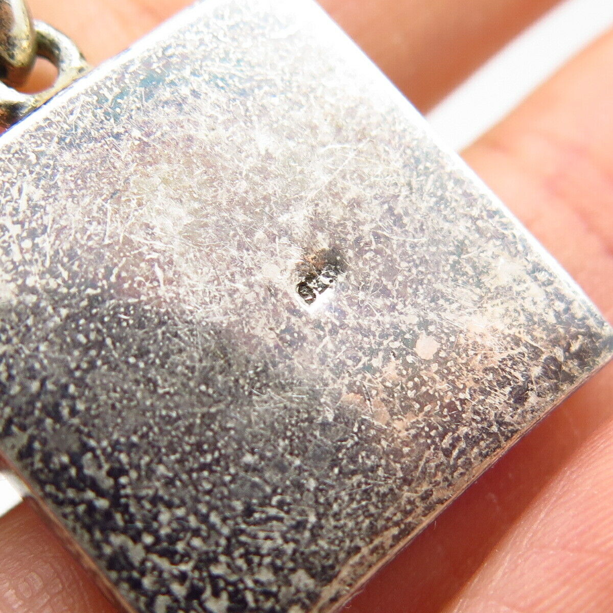 925 Sterling Silver Mother-of-Pearl Square Shape Pendant