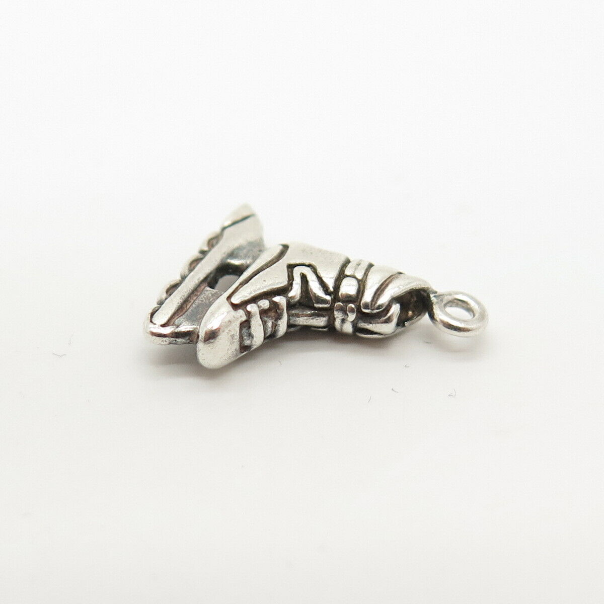 925 Sterling Silver Vintage Roller Skate Design Small Charm Pendant