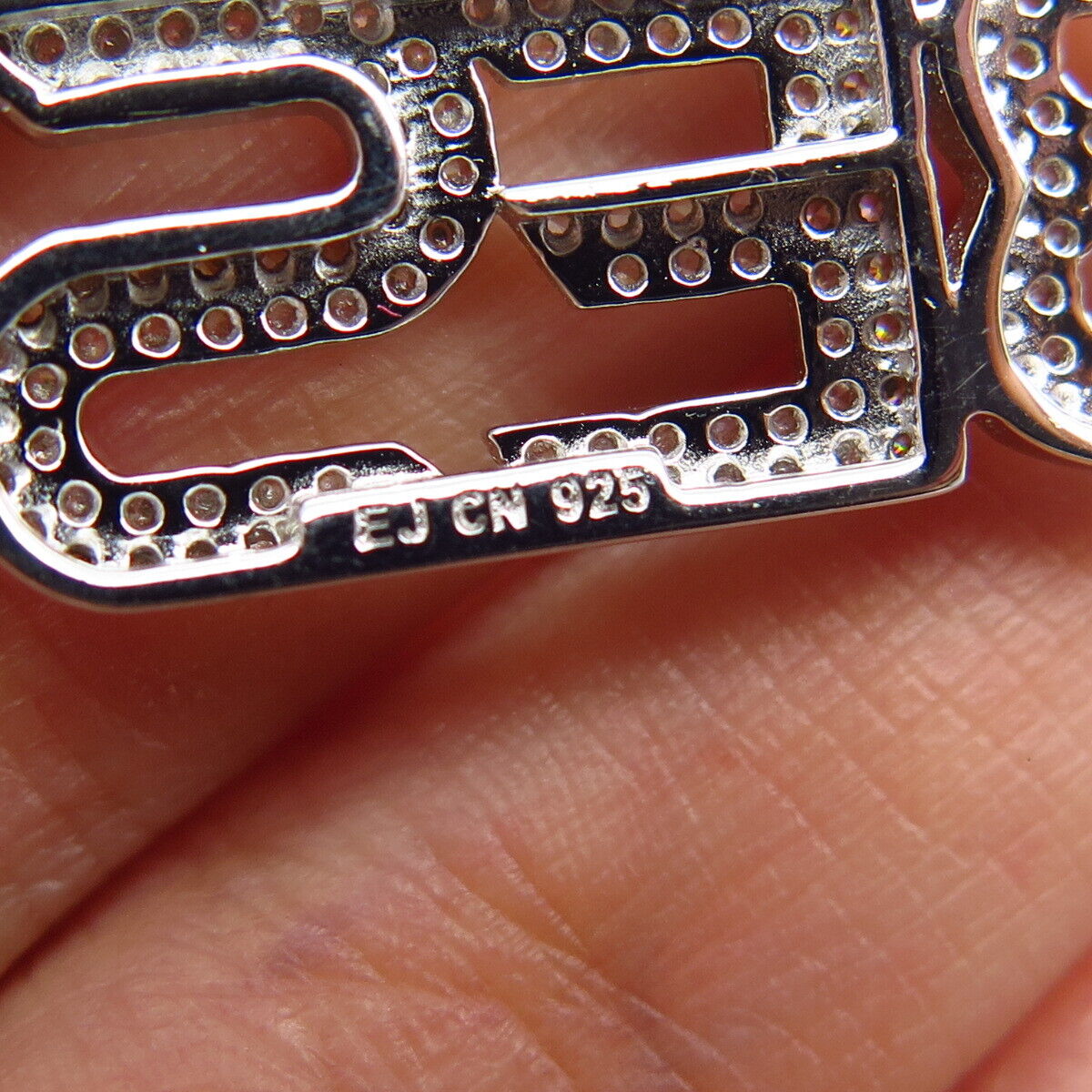 925 Sterling Silver C Z "We The Best" Pendant