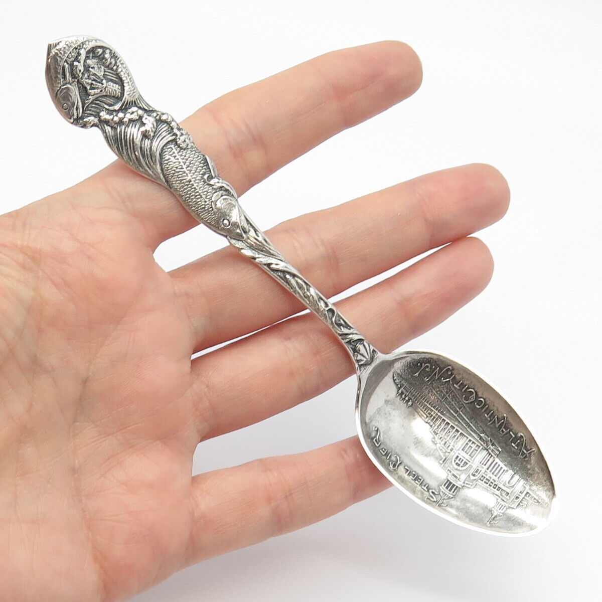 925 Sterling Silver Vintage Paye & Baker Steel Pier Atlantic City Tea Spoon