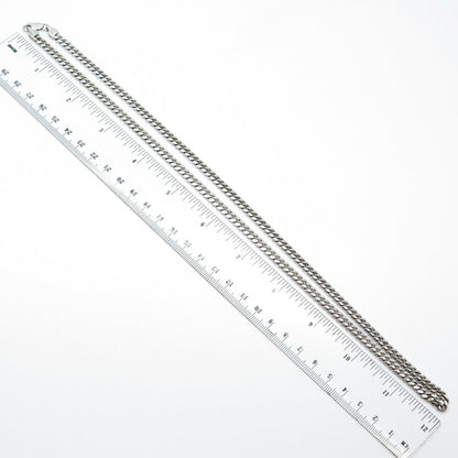 925 Sterling Silver Italy P. Lux Cuban Chain Necklace 24"