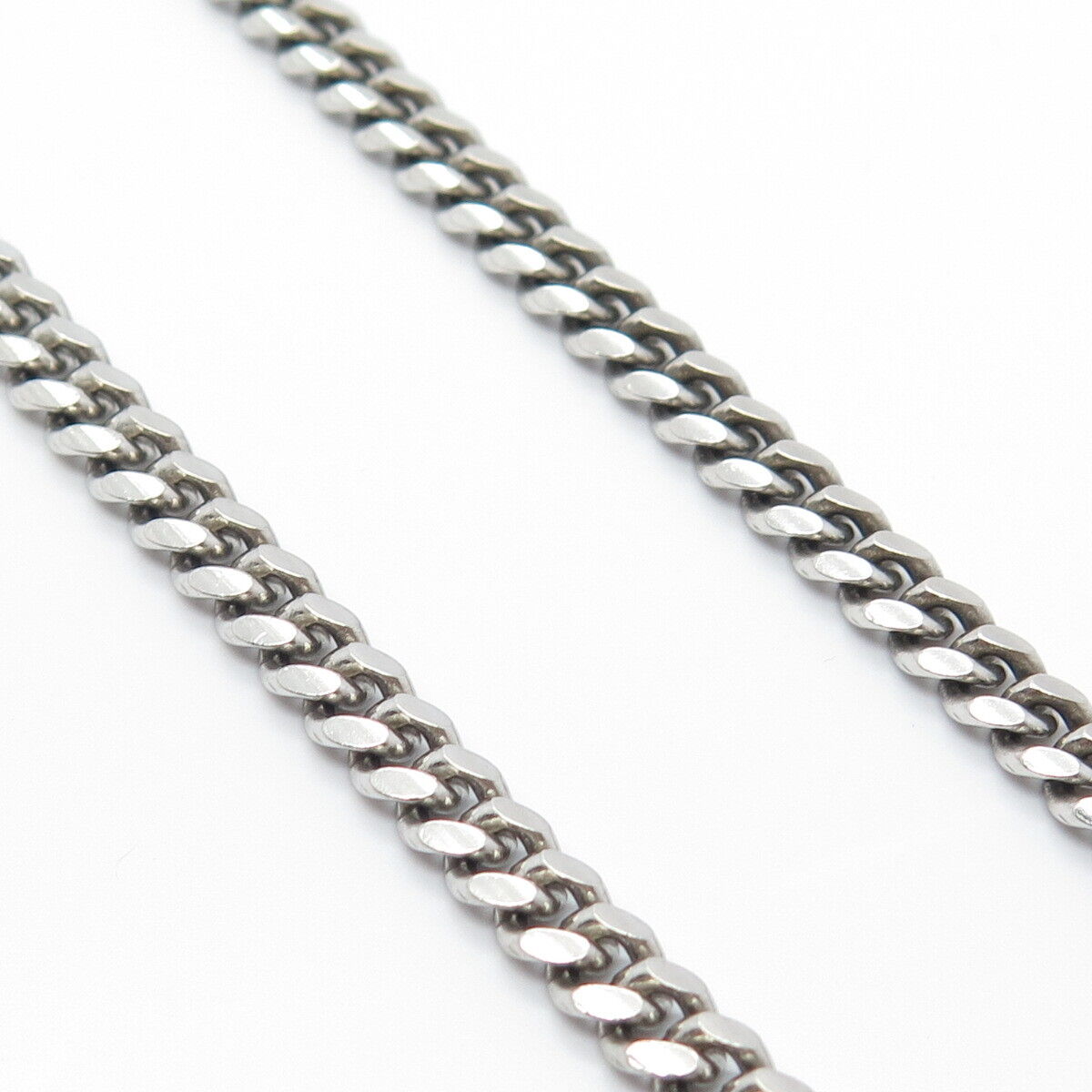 925 Sterling Silver Italy P. Lux Cuban Chain Necklace 24"