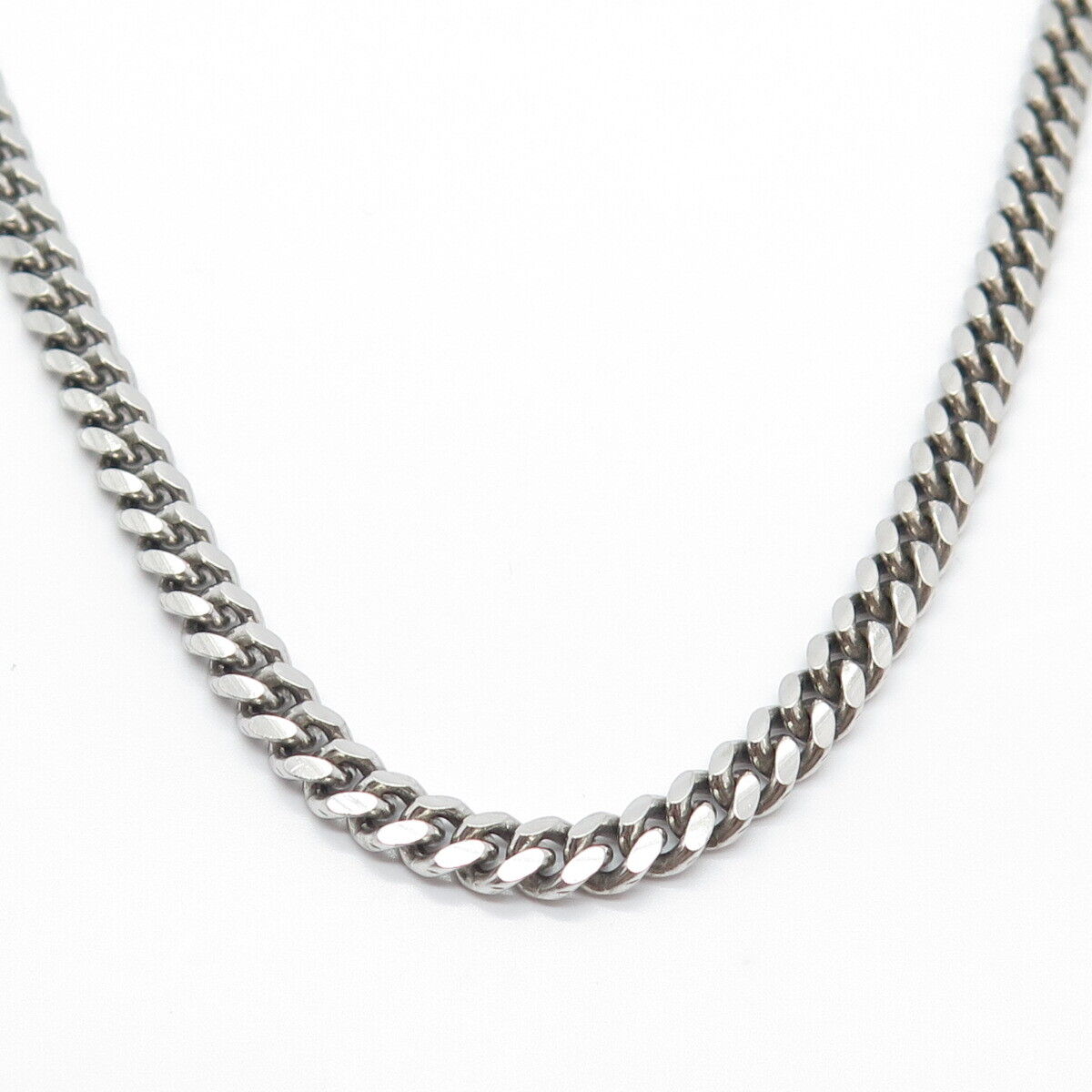 925 Sterling Silver Italy P. Lux Cuban Chain Necklace 24"