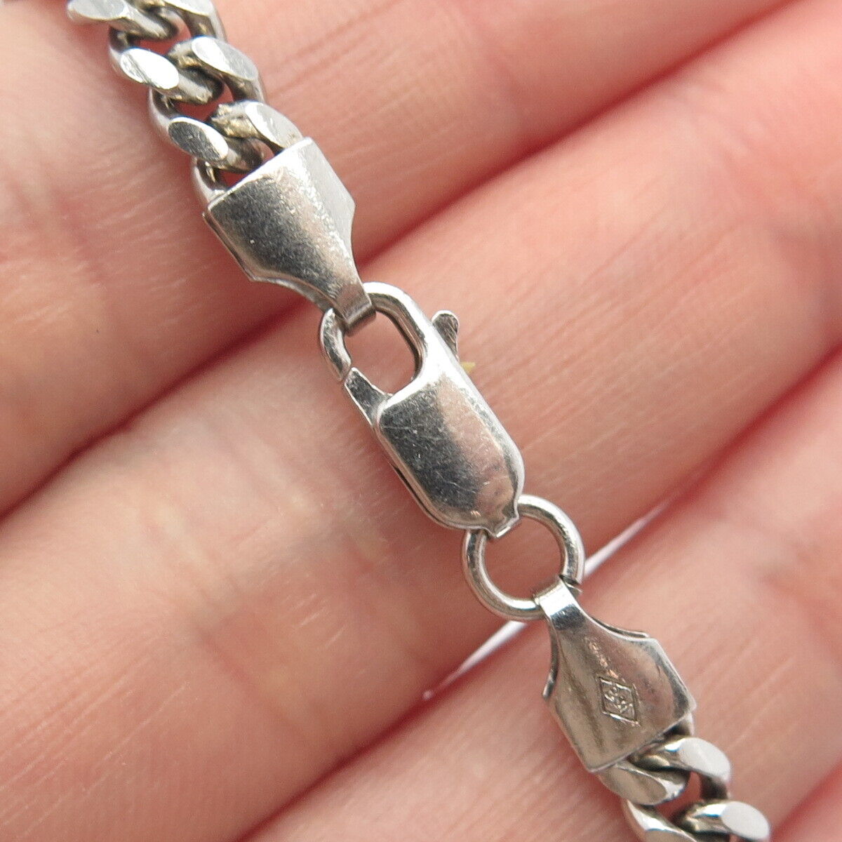 925 Sterling Silver Italy P. Lux Cuban Chain Necklace 24"