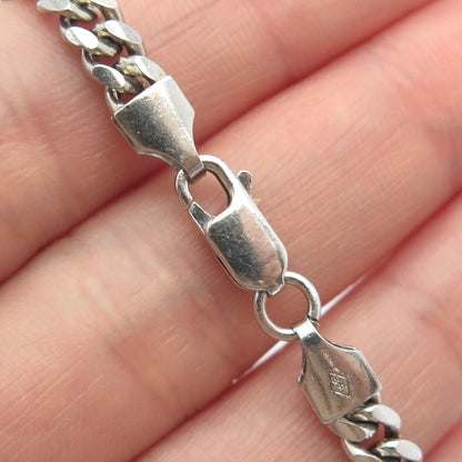 925 Sterling Silver Italy P. Lux Cuban Chain Necklace 24"