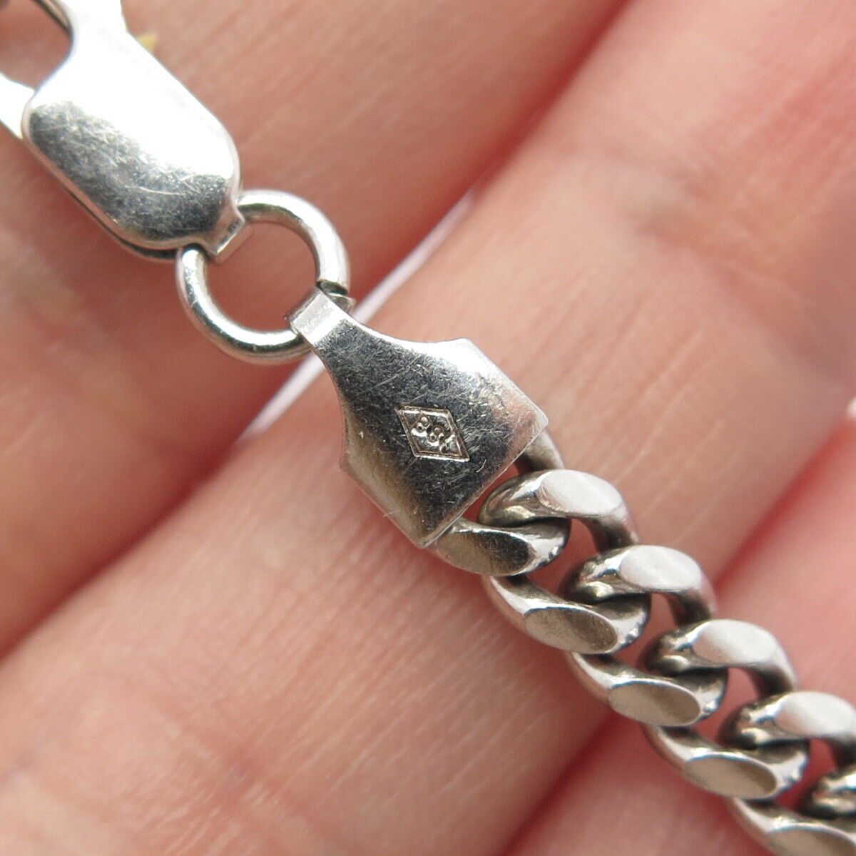 925 Sterling Silver Italy P. Lux Cuban Chain Necklace 24"