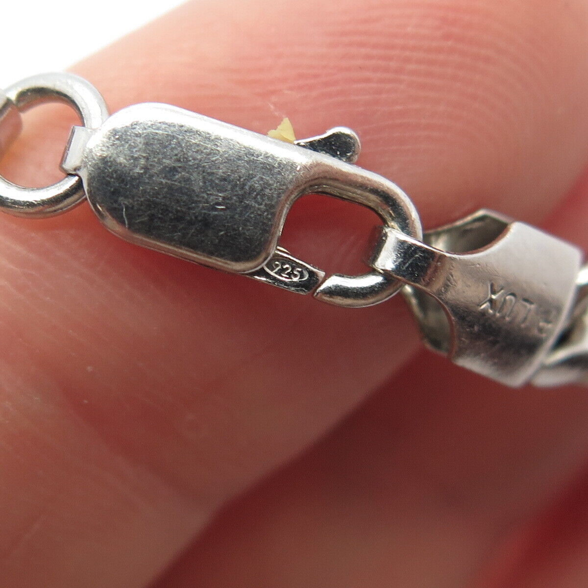 925 Sterling Silver Italy P. Lux Cuban Chain Necklace 24"