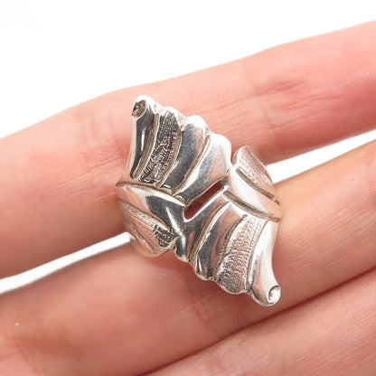 925 Sterling Silver Vintage Mexico Statement Ring Size 5.5