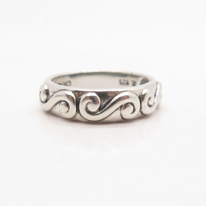 925 Sterling Silver Vintage Ross Simons Swirl Ring Size 7