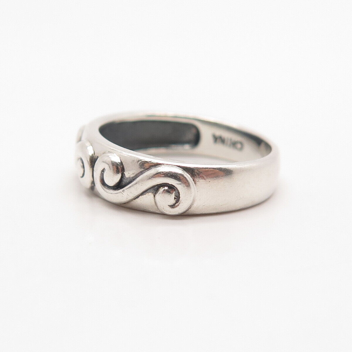 925 Sterling Silver Vintage Ross Simons Swirl Ring Size 7