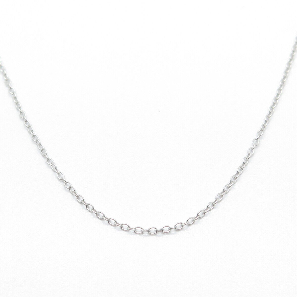 925 Sterling Silver Cable Chain Necklace 18"