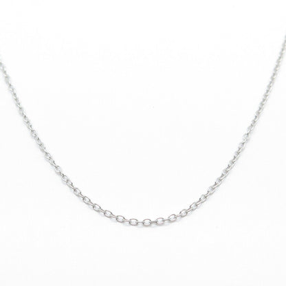 925 Sterling Silver Cable Chain Necklace 18"